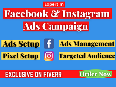 I will do facebook ads campaign, fb advertising, fb ads manager, facebook ads facebook ads management facebook advertising facebook marketing facebook marketing ads facebook promotion fb ads fb ads manager ig ads instagram ads