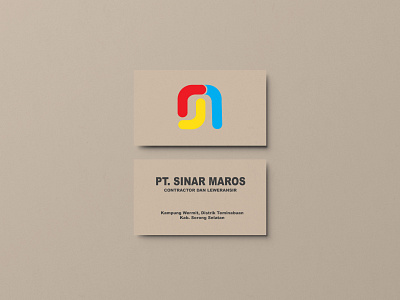 Mockup PT. Sinar Maros branding design icon illustration vector