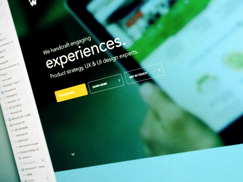 Updating the Ideaware homepage agency homepage ideaware ux design landing