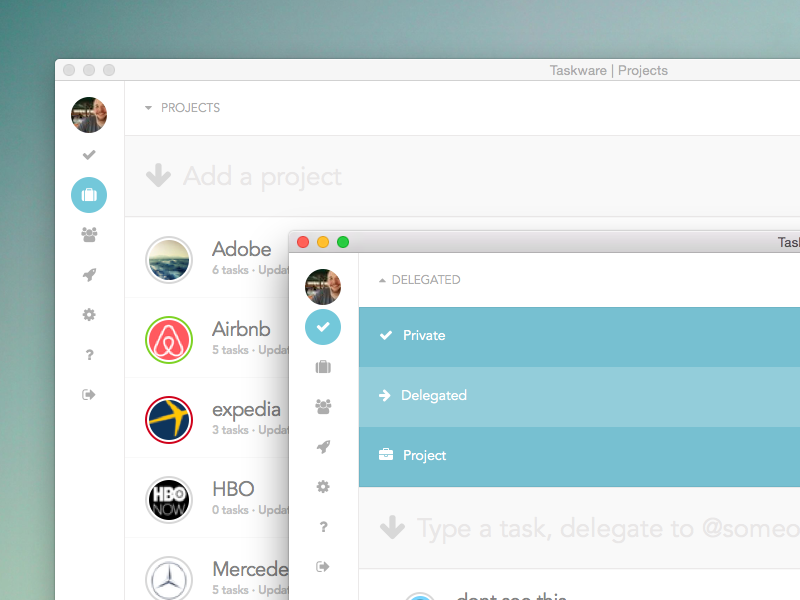 New navigation productivity project management team tasks