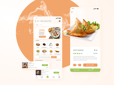 Homemade Food Delivery App | UI/UX Design app design delivery app food app food app design healthy home chef homemade order food