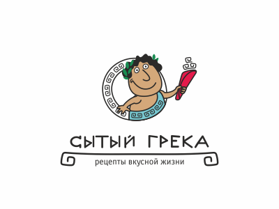 Fed Greek logotype alenadvertising cafe fastfood food greek gyros logotype merida sign suvlaki tasty