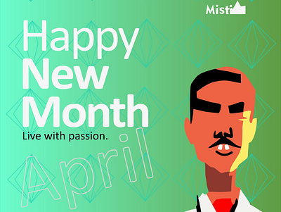 APRIL, LIVE WITH PASSION animation branding design icon typography ui