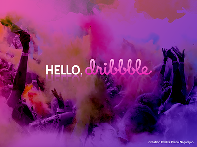 Welcome Shot - Happy to join the community dribbble community hello hi welcome shot