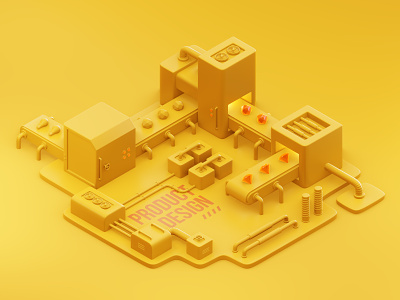 product design factory 3d design factory graphic design illustration isometric lowpoly product design