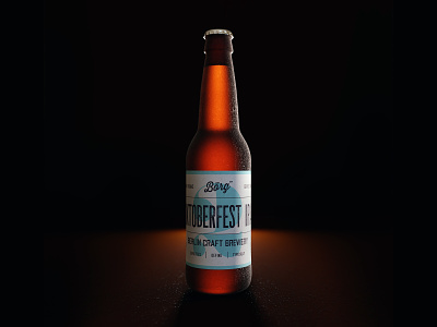 beer bottle mockup