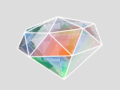 toon diamond animation c4d diamond loop toon