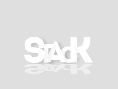 stack branding design logo typography