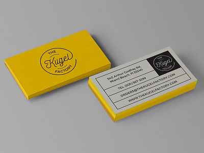 The Kugel Factory | Business Card brand branding business card design food company identity logo logo design logotype stationery