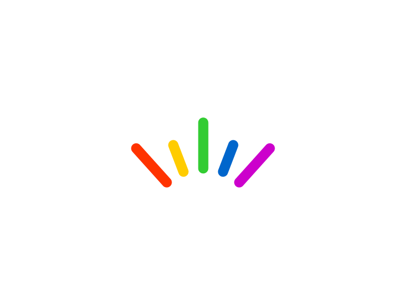 [gif] Rainbow Crown branding branding crown idea logo philosophy rainbow rainbow crown