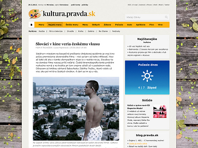 Pravda.sk - redesign newspaper pravda web webdesign