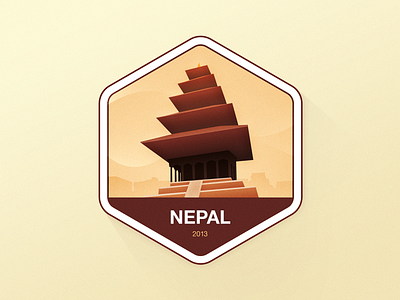 Travel Badge - Nepal badge bhaktapur nepal travel