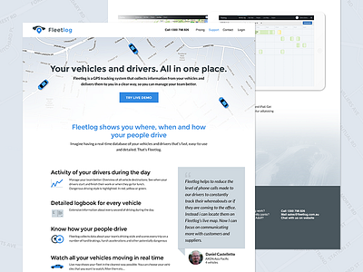 Fleetlog webdesign car fleet fleetlog management web webdesign