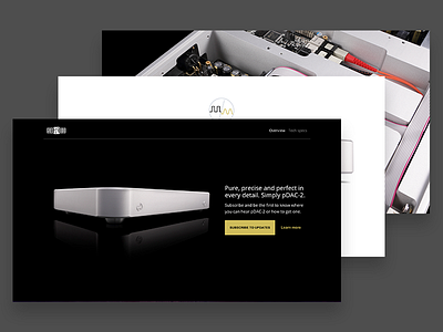 GredAudio landing page audio dac landing product sound web webdesign