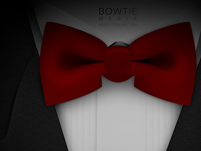 Bowtie Media bow bowtie design landing page tie web webdesign