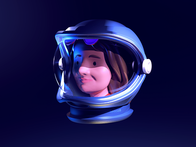 Lost in space 3d astronaut cgi character design dribbble space