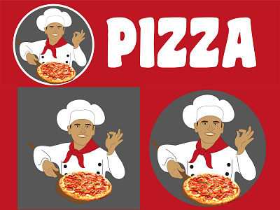 Логотип для пиццерии branding design graphic design illustration logo typography ui vector визитка фирменныйстиль