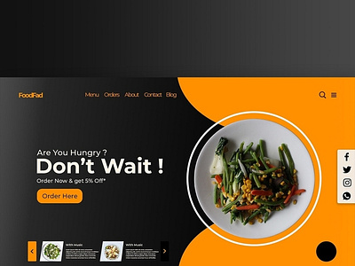 Restaurant UI branding design icon illustration logo minimal typography ui ux vector web website concept website design websites