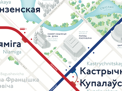 Minsk Metro map #1