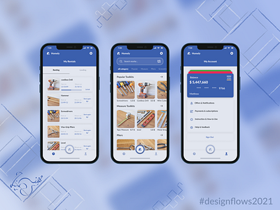 DIY Homely app (Do It Yourself application) designflows2021