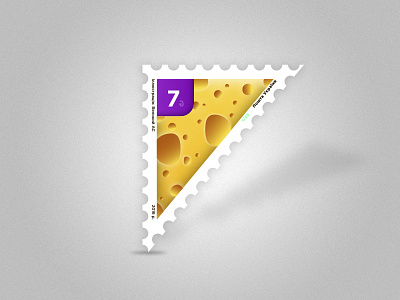 Postage stamp (Cheese)