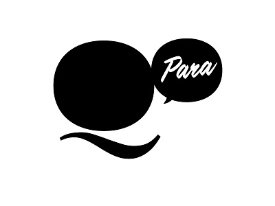 Q Para logo black and white cd logo q para