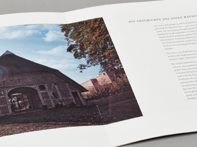 Altes Haus Kiel Imagebroschüre 2013 booklet branding corporate design fotoshooting