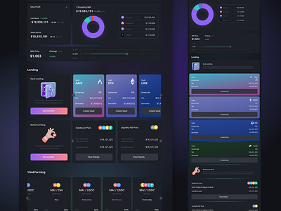 QiDao Blockchain Platform design flat graphic design ui ux