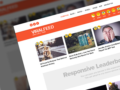 ViralFeed - Viral & Buzz WordPress Theme buzz theme design simple ui viral website wordpress