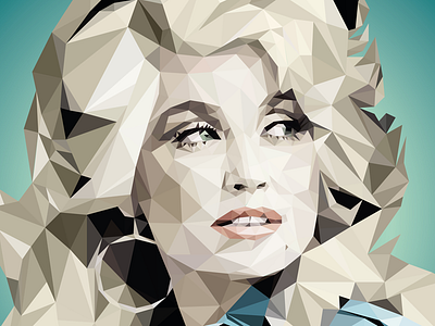 Dolly dolly parton geometric illustration music no 3d software no filter polygon portrait