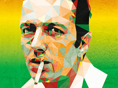 Joe Strummer illustration illustrator joe strummer music musician no app polygon portrait the clash