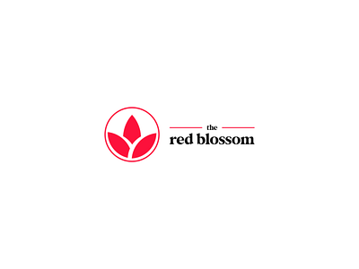 The Red Blossom Logo Design branding business logo cosmetics logo design designer graphic design logo modern logo the red blossom vector visual identity