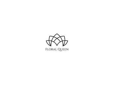 Floral Queen Logo Design brand logo branding cosmetics logo design designer floral queen graphic design logo vector visual identity