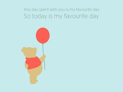 Favourite Day - Winnie the Pooh adobe illustrastion illustrator