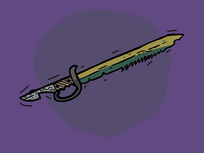 Fishbone - Pirate sword Illustration design fantasy graphic graphic design illustration illustrator photoshop sword
