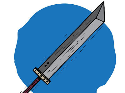 Cloud - Buster Sword Illustration.