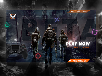 Division 2 - BETA Landing Page