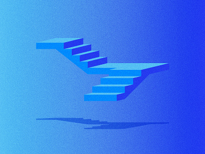 Stairs 3d dimension illustration shadow stairs