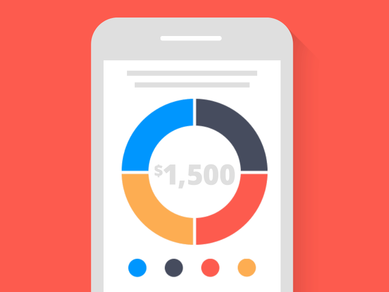 Payment Calculator animation calculator gif mobile payment phone pie chart