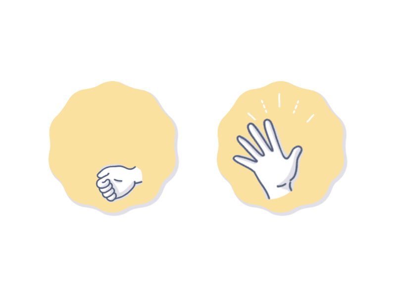 Good. Hands. animation email gif hand hands motion thumbs up wave