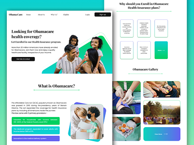 Obamacare casestudy design healthcare hospital organisation ui ui design ux design website