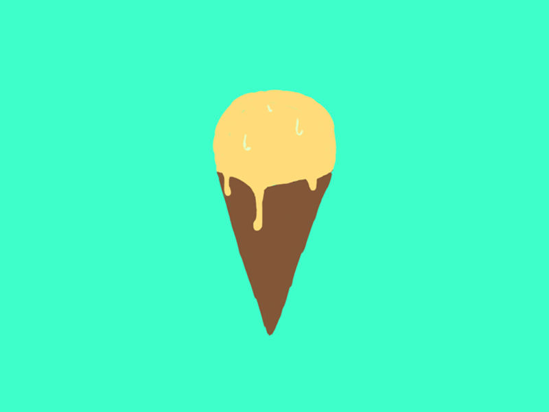Ice Cream - Cel Animation animation cel cone frame by frame ice cream traditional