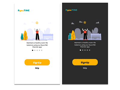 Onboarding app- RyouTINE Planner app