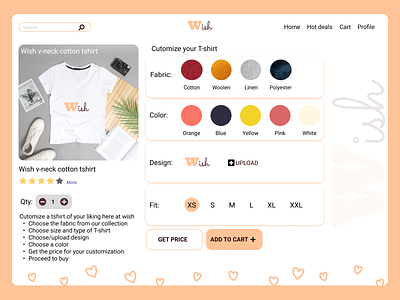 Daily UI 33- Customize Product app design branding dailyui design illustration logo ui ui design user interface design ux design