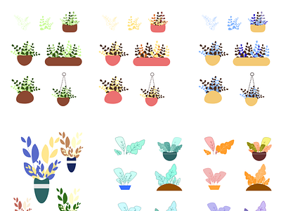 The mix and match plant illustrations