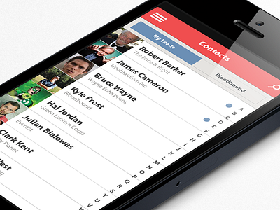 Leads list - iOS7ified