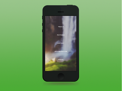 App menu blur bokeh ios iphone menu mobile navigation
