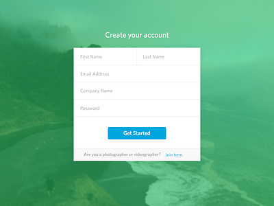 Create your account