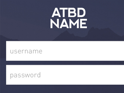 app login - name tbd app blue landing login password pattern tbd texture