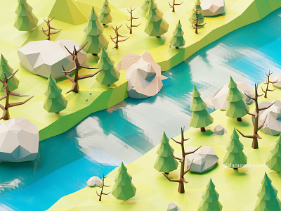 Low Polygon Forest
